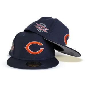 New Era Chicago Bears fitted hat navy, blue colorway - Super Bowl XX Champions Fitted: New Era Drops Navy Blue Bears Side Patch Tribute