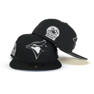 New Era Toronto Blue Jays fitted hat black, gray, blue colorway - 1991 All-Star Game Fitted: New Era Drops Toronto Blue Jays Historic SkyDome Tribute