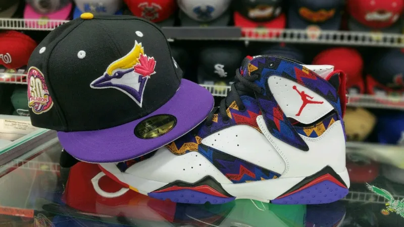New Era Toronto Blue Jays fitted hat blue colorway - New Era Drops Blue Jays Fitted Perfect for Jordan 7 Sweater Heads