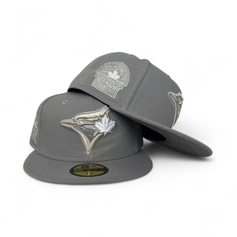 New Era Toronto Blue Jays fitted hat gray, blue colorway - SkyDome Memories Fitted: New Era Drops 1991 All-Star Game Blue Jays Tribute
