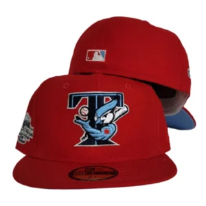 New Era Toronto Blue Jays fitted hat red, blue colorway - 2003 All-Star Game Fitted: New Era Drops Red Blue Jays Commemorative