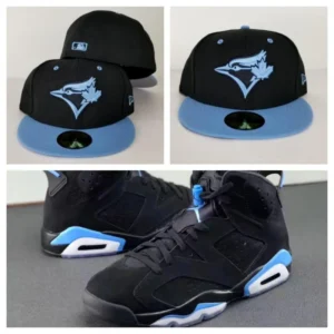 New Era Toronto Blue Jays fitted hat blue colorway - New Era Drops Clean Blue Jays Fitted Perfect for Jordan 6 UNC