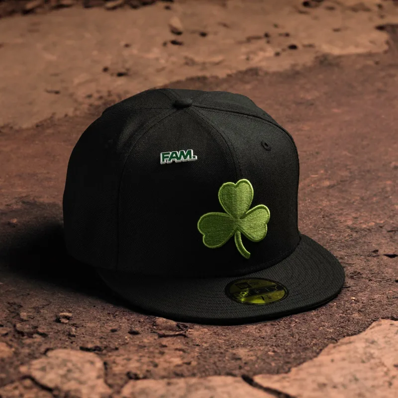 New Era Boston Celtics fitted hat black, grey colorway - New Era Drops Sleek Boston Celtics Fitted in Black Grey UV Colorway