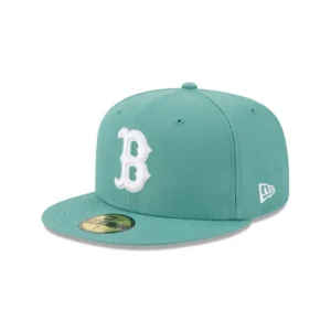 New Era Boston Red Sox fitted hat gray, red, green colorway - Boston Red Sox City Connect Fitted Brings Fresh Green and Gray Vibes