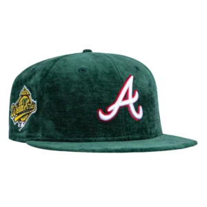 New Era Atlanta Braves fitted hat Green colorway - Holiday Party Fitted: New Era Drops Green Atlanta Braves 1995 World Series Tribute
