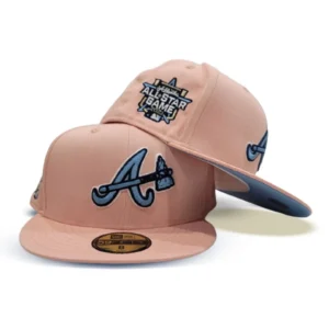 New Era Atlanta Braves fitted hat blue colorway - 2021 All-Star Game Fitted: New Era’s Peach Atlanta Braves Commemorative Drop