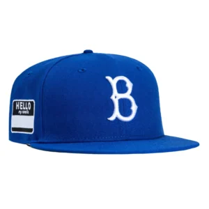 New Era Los Angeles Dodgers fitted hat Royal colorway - New Era Drops Fresh Brooklyn Dodgers Fitted with ‘My Name Is’ Patch