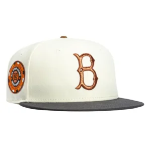 New Era Los Angeles Dodgers fitted hat White, Graphite colorway - 1942 All-Star Game Fitted: New Era Honors Brooklyn Dodgers with Sepia Tribute