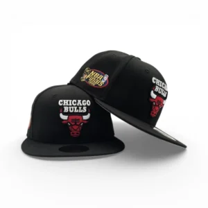New Era Chicago Bulls fitted hat black, gray colorway - 1996 NBA Finals Fitted: New Era’s Black and Gray Bulls Championship Tribute