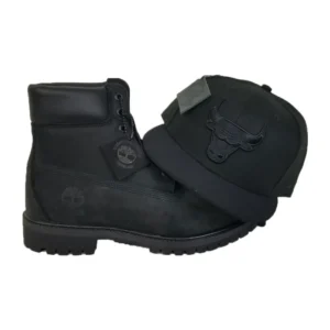 New Era Chicago Bulls fitted hat black colorway - New Era Drops Bulls Fitted with Timberland Collab Patch