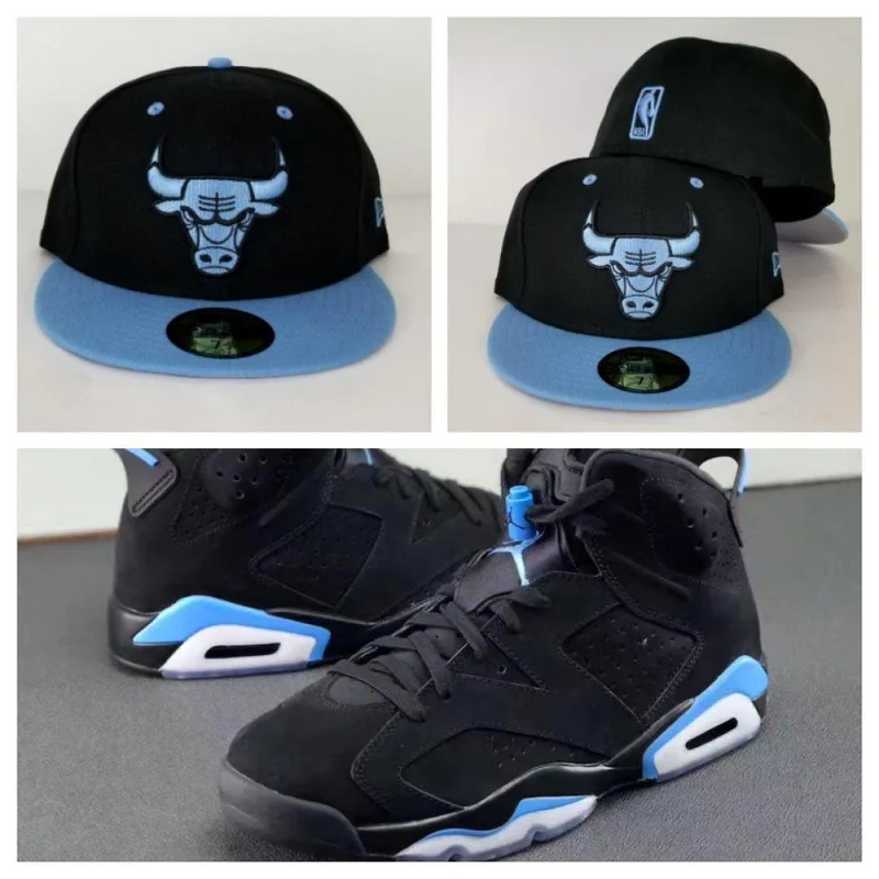 New Era Chicago Bulls fitted hat blue colorway - New Era Bulls Fitted Matches Jordan 6 UNC Blue Perfectly