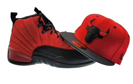 New Era Chicago Bulls fitted hat - New Era Bulls Fitted Perfectly Matches Jordan 12 Reverse Flu Game