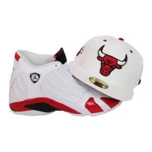New Era Chicago Bulls fitted hat - New Era Bulls Fitted Matches Jordan 14 Candy Cane Perfectly