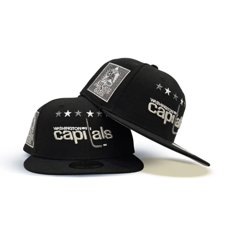 New Era Washington Capitals fitted hat black, gray colorway - 1982 All-Star Game Fitted: New Era Drops Washington Capitals Hockey Heritage