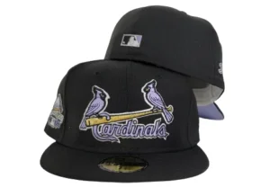 New Era St. Louis Cardinals fitted hat black, cardinal colorway - 2009 All-Star Game Fitted: New Era Drops Cardinals Black and Cardinal Commemoration