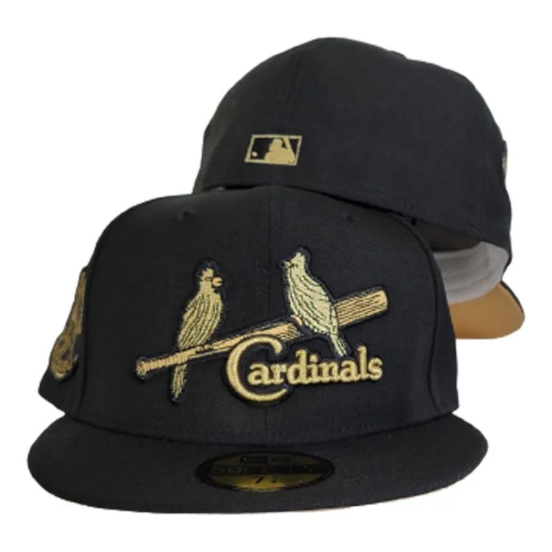 New Era St. Louis Cardinals fitted hat black, cardinal, gold colorway - 1934 World Series Fitted: New Era Honors the Gashouse Gang’s Championship Glory