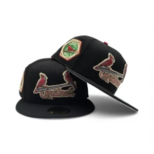 New Era St. Louis Cardinals fitted hat black, gray, cardinal colorway - 1931 World Series Fitted: New Era Drops Cardinals Championship Tribute in Sharp Black Colorway