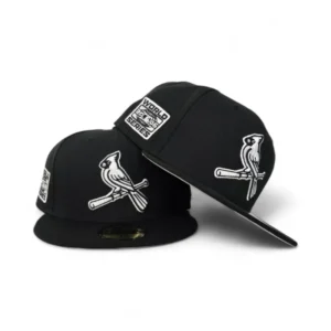 New Era St. Louis Cardinals fitted hat black, gray, cardinal colorway - 2006 World Series Fitted: New Era Drops Cardinals Championship Tribute
