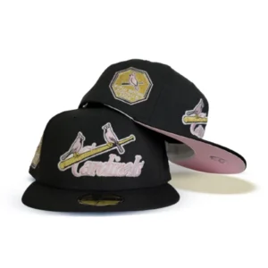 New Era St. Louis Cardinals fitted hat black, pink, cardinal colorway - 1926 World Series Fitted: New Era Honors Cardinals’ First Championship Glory