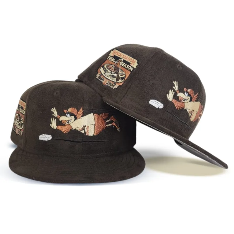 New Era St. Louis Cardinals fitted hat gray, brown, cardinal colorway - Farewell to the Cathedral Fitted: New Era’s Brown Suede Cardinals Final Season Tribute