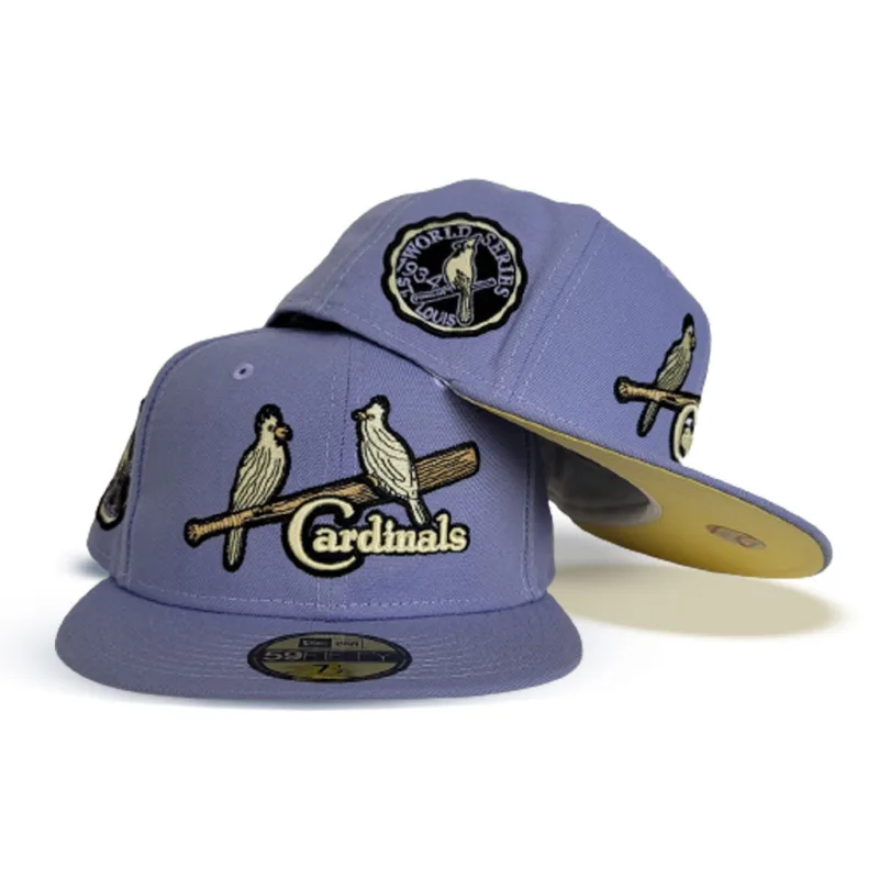 New Era St. Louis Cardinals fitted hat yellow, cardinal colorway - Gas House Gang Fitted: New Era Honors Cardinals’ Wild 1934 World Series Champions