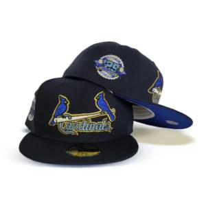 New Era St. Louis Cardinals fitted hat navy, blue, royal, cardinal colorway - Cardinals 125th Anniversary Fitted: New Era Celebrates Franchise Milestone with Navy Blue Tribute