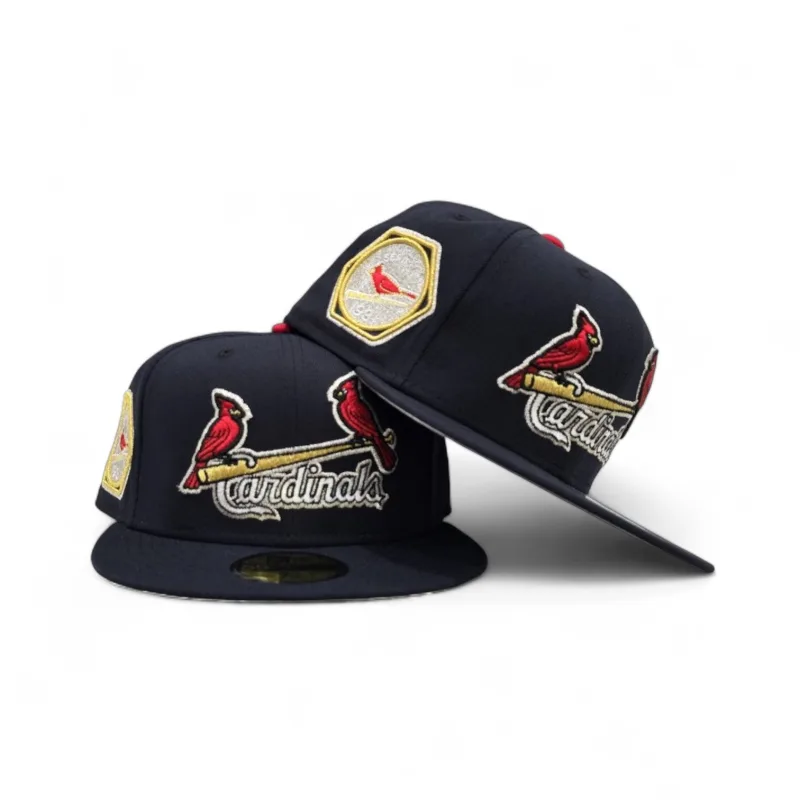 New Era St. Louis Cardinals fitted hat navy, gray, blue, cardinal colorway - 1931 World Series Fitted: New Era Honors Cardinals Championship Legacy