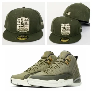New Era St. Louis Cardinals fitted hat green, olive, cardinal colorway - New Era Drops Clean Cardinals Fitted Perfect for Jordan 12 Chris Paul
