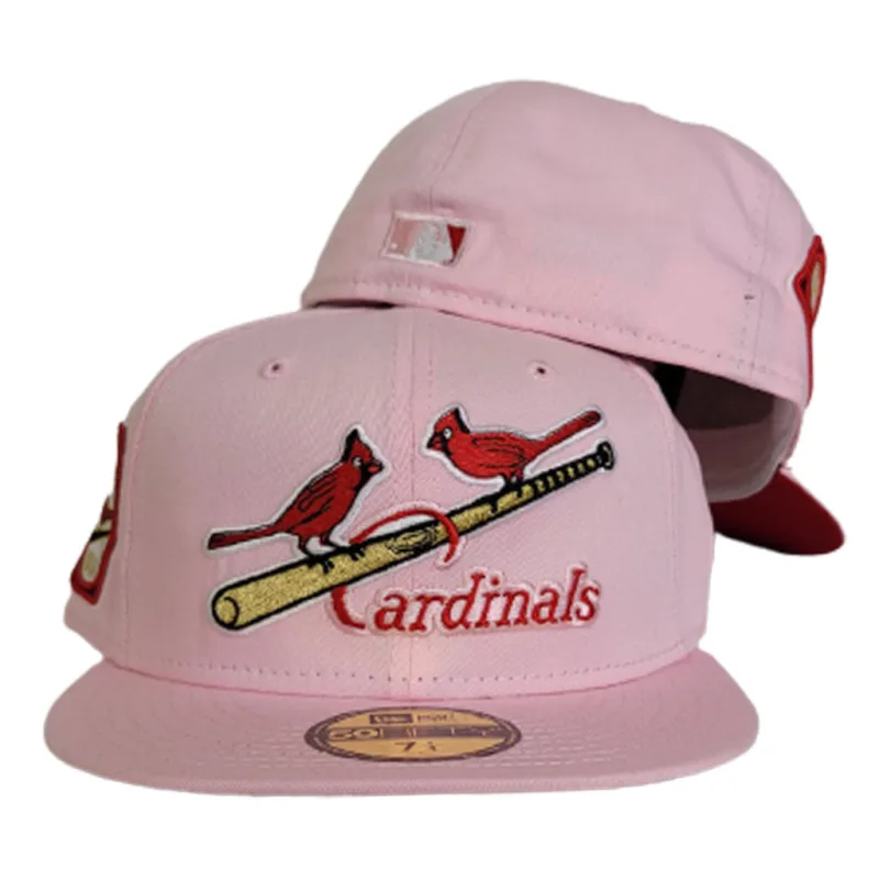 New Era St. Louis Cardinals fitted hat red, pink, cardinal colorway - 1931 World Series Fitted: New Era’s Pink Cardinals Championship Tribute