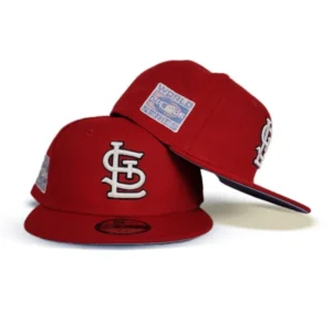 New Era St. Louis Cardinals fitted hat red, cardinal colorway - 2006 World Series Fitted: New Era Cardinals Championship Pop Sweat Drop