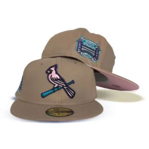 New Era St. Louis Cardinals fitted hat pink, tan, cardinal colorway - Cardinals Fans Get a Clean New Fitted with Tan and Pink Colorway