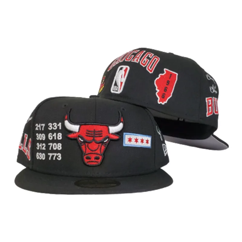 New Era Chicago Bulls fitted hat black colorway - New Era Drops Clean Chicago Bulls Fitted in All-Black Colorway