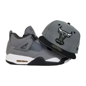 New Era Chicago Bulls fitted hat grey colorway - New Era Drops Clean Bulls Fitted Perfect for Your Jordan 4 Cool Grey