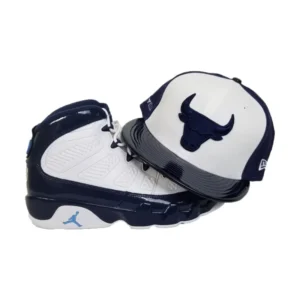 New Era Chicago Bulls fitted hat navy, white colorway - New Era Bulls Fitted Perfectly Matches Jordan 9 White Navy Colorway