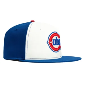 New Era Chicago Cubs fitted hat White, Royal colorway - New Era Drops Clean Cubs Fitted in Classic White and Royal