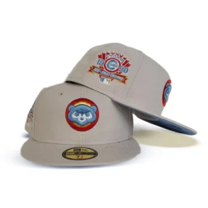 New Era Chicago Cubs fitted hat blue, cream colorway - 1990 All-Star Game Fitted: New Era Drops Cubs Cream and Icy Blue Tribute
