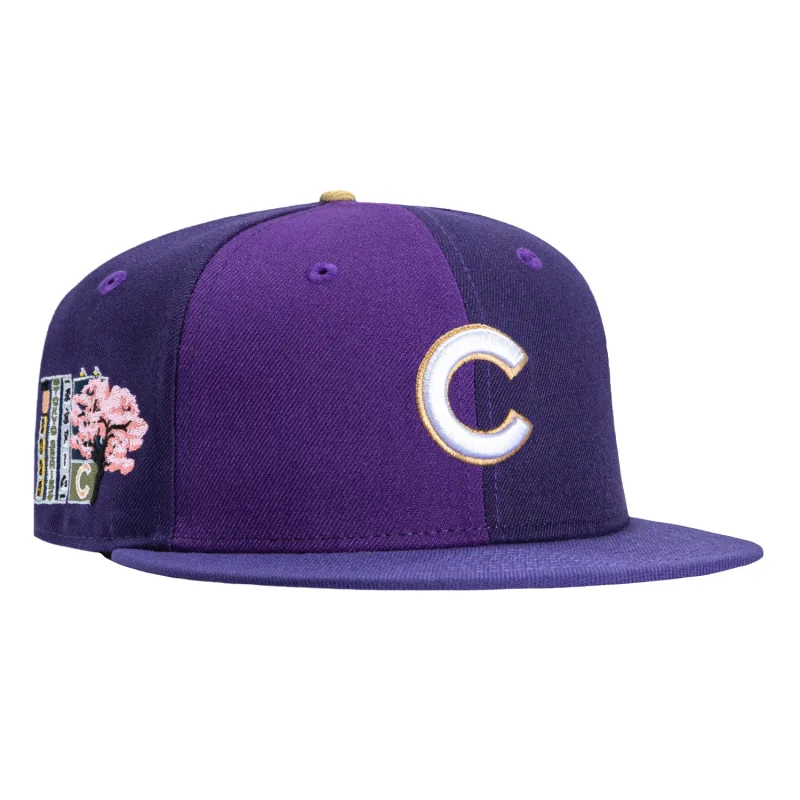 New Era Chicago Cubs fitted hat Purple, Purple colorway - New Era Drops Bold Cubs Fitted with 2025 Tokyo Series Patch