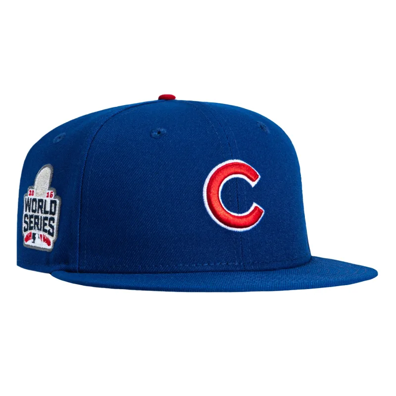 New Era Chicago Cubs fitted hat Royal colorway - 2016 World Series Fitted: New Era Drops Cubs Championship Tribute in Royal Blue