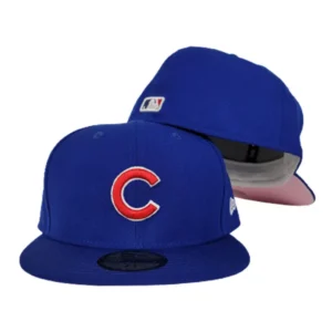New Era Chicago Cubs fitted hat blue, pink, royal colorway - Cubs Fans Get a Sweet Royal Blue Fitted with Pink Pop