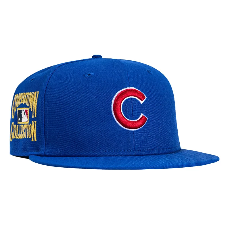 New Era Chicago Cubs fitted hat Royal colorway - New Era Drops Clean Cubs Fitted with Gold Cooperstown Patch