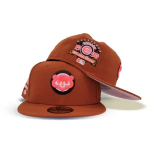 New Era Chicago Cubs fitted hat pink, orange colorway - 1990 All-Star Game Fitted: New Era’s Rust Orange Cubs Tribute with Pink Bottom