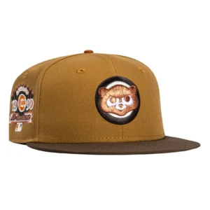 New Era Chicago Cubs fitted hat Gold, Brown colorway - 1990 All-Star Game Fitted: New Era’s Sepia Cubs 59FIFTY Brings Wrigley’s Midsummer Classic to Life