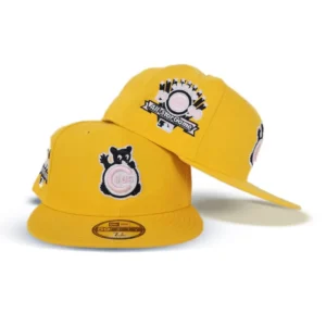 New Era Chicago Cubs fitted hat pink, yellow colorway - 1990 All-Star Fitted: New Era Drops Cubs Yellow and Pink Tribute