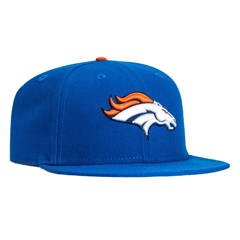 New Era Denver Broncos fitted hat Royal colorway - New Era Drops Classic Broncos Fitted in Royal Blue