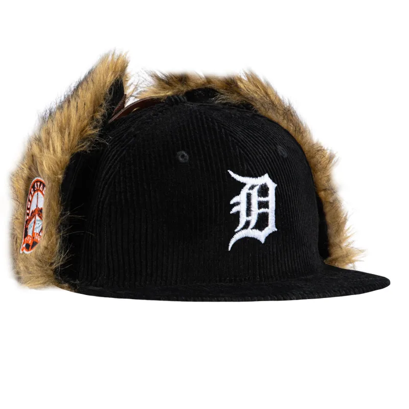 New Era Detroit Tigers fitted hat Black colorway - New Era Drops Luxe Detroit Tigers Fitted with Stadium Patch and Faux Fur