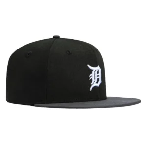 New Era Detroit Tigers fitted hat Black, Graphite colorway - New Era Drops Clean Detroit Tigers Fitted in Black and Graphite