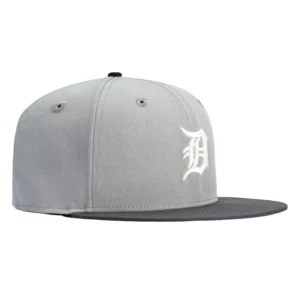 New Era Detroit Tigers fitted hat Grey, Graphite colorway - New Era Drops Clean Detroit Tigers Fitted in Grey and Graphite