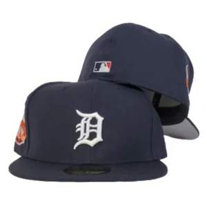 New Era Detroit Tigers fitted hat navy, blue colorway - New Era Drops Clean Tigers Fitted with Stadium Side Patch