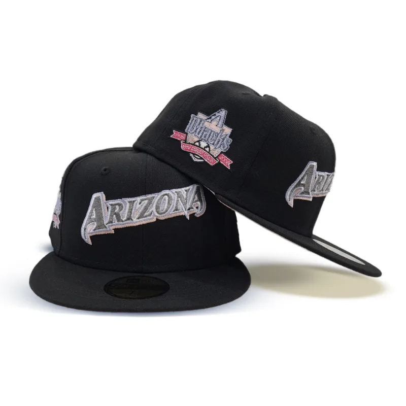 New Era Arizona Diamondbacks fitted hat black colorway - 10th Anniversary Fitted: New Era Drops Special Diamondbacks Side Patch Tribute