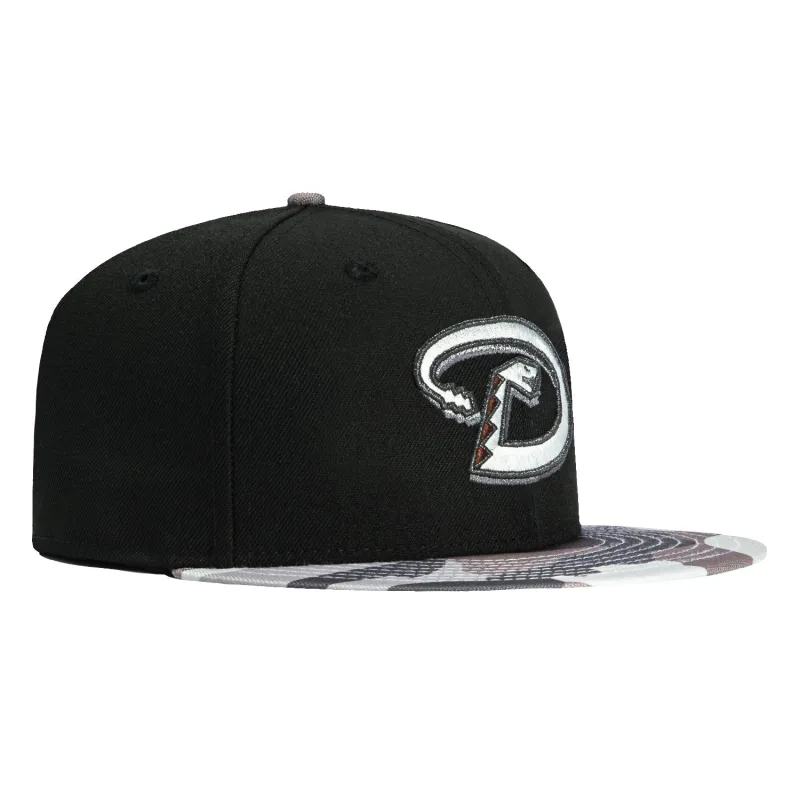New Era Arizona Diamondbacks fitted hat Black, Camo colorway - New Era Drops Stealthy Diamondbacks Fitted in Surveillance Pack Colorway